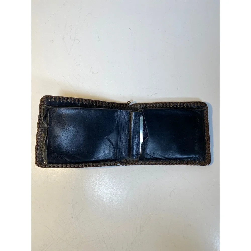 Hand Tooled Genuine Leather Bifold Wallet Leather Men Wallet